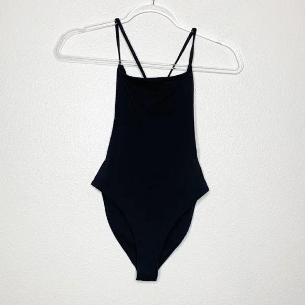 GIRLFRIEND COLLECTIVE Clemente Cross Back Black One Piece Swimsuit XSmall - Picture 4 of 8